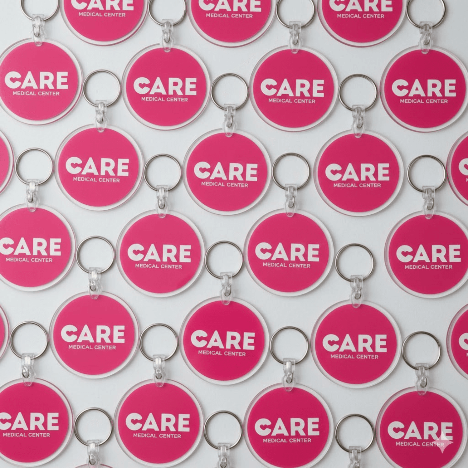 Custom Keychains with Logo – Personalized Clear Round Acrylic Keychain for Branding & Promotions 2 custom keychains with logo bulk