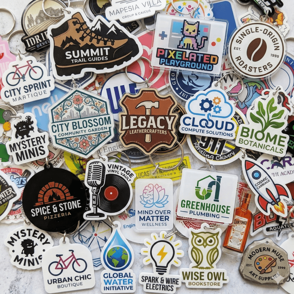 custom shape keychains bulk