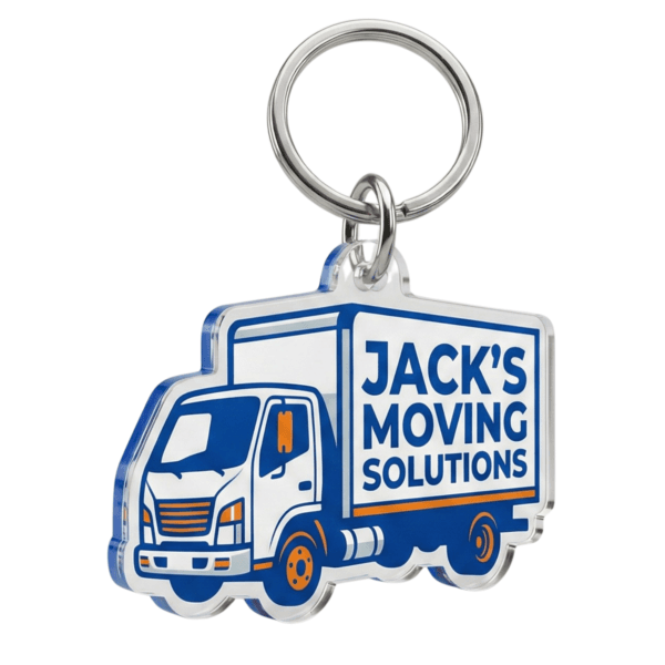 Bulk Custom NFC Keychains Tags with Logo – Personalized Acrylic Smart Keychains – Programmable Tech Promo for Modern Brand Identities