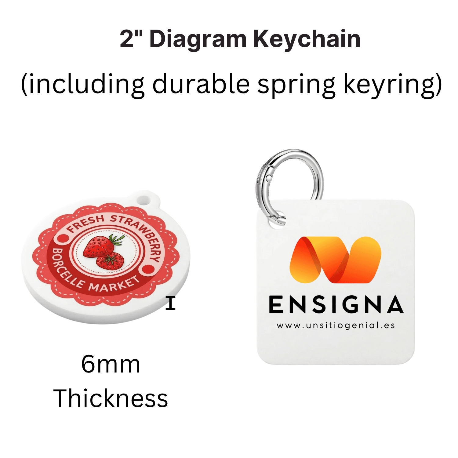 Custom NFC Tags with Logo - Programmable White Square Acrylic Keychains - Bulk Smart Swag for Trade Shows 5 custom logo nfc keychains