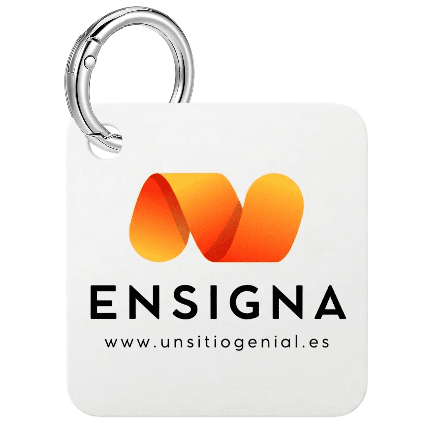 Custom NFC Tags with Logo - Programmable White Square Acrylic Keychains - Bulk Smart Swag for Trade Shows 3 custom nfc tags