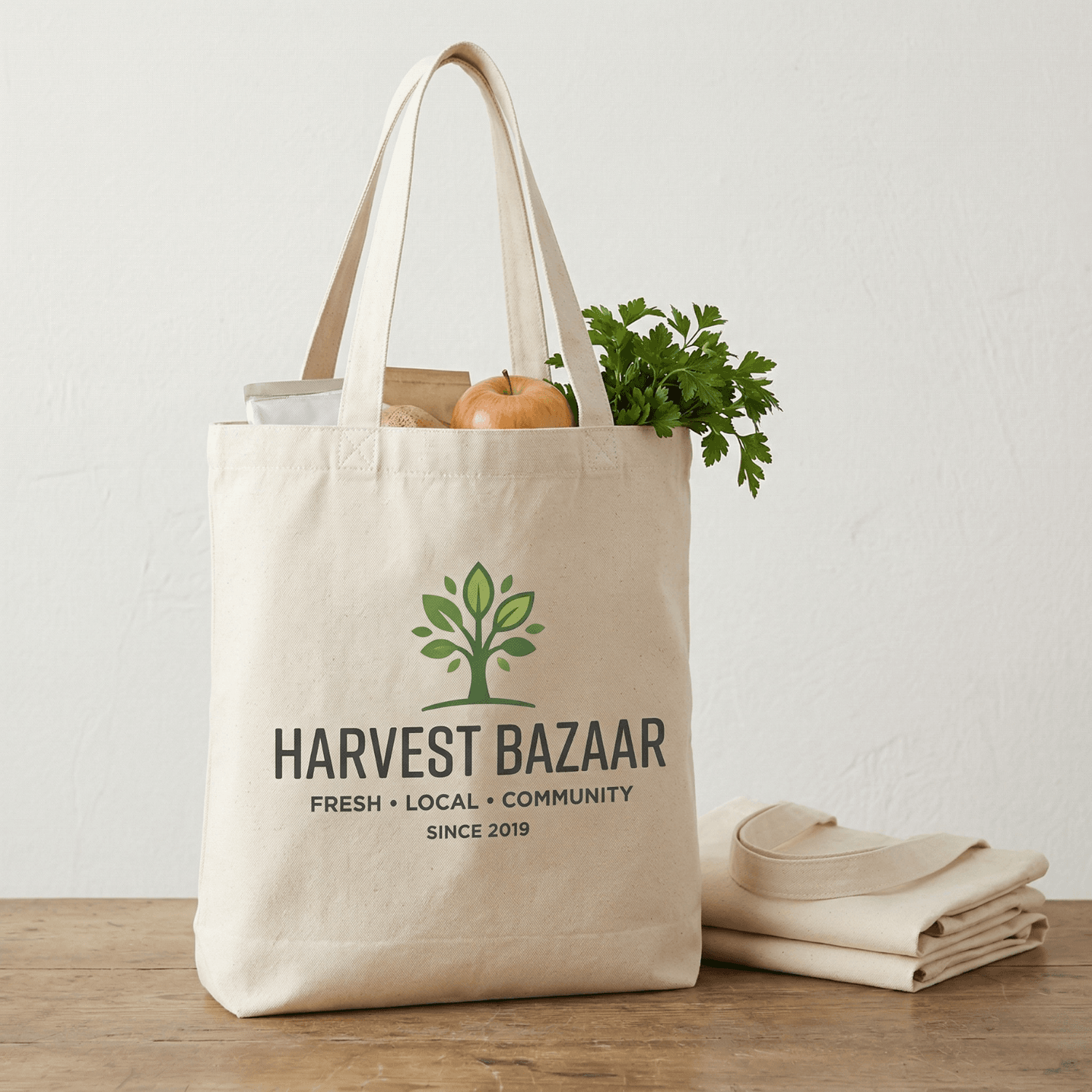 Custom Tote Bags with Logo in Bulk | Personalized 10oz Durable Canvas Shopping Bags Full Color Printed 2 branded tote bags